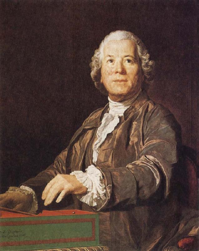 Joseph Siffred Duplessis Portrait of Christoph Willibald Gluck Norge oil painting art